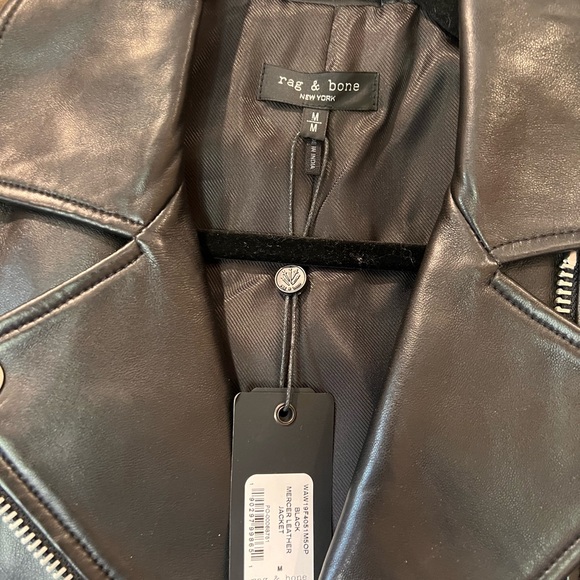 Rag & Bone Mercer lamb leather jacket - Picture 2 of 4